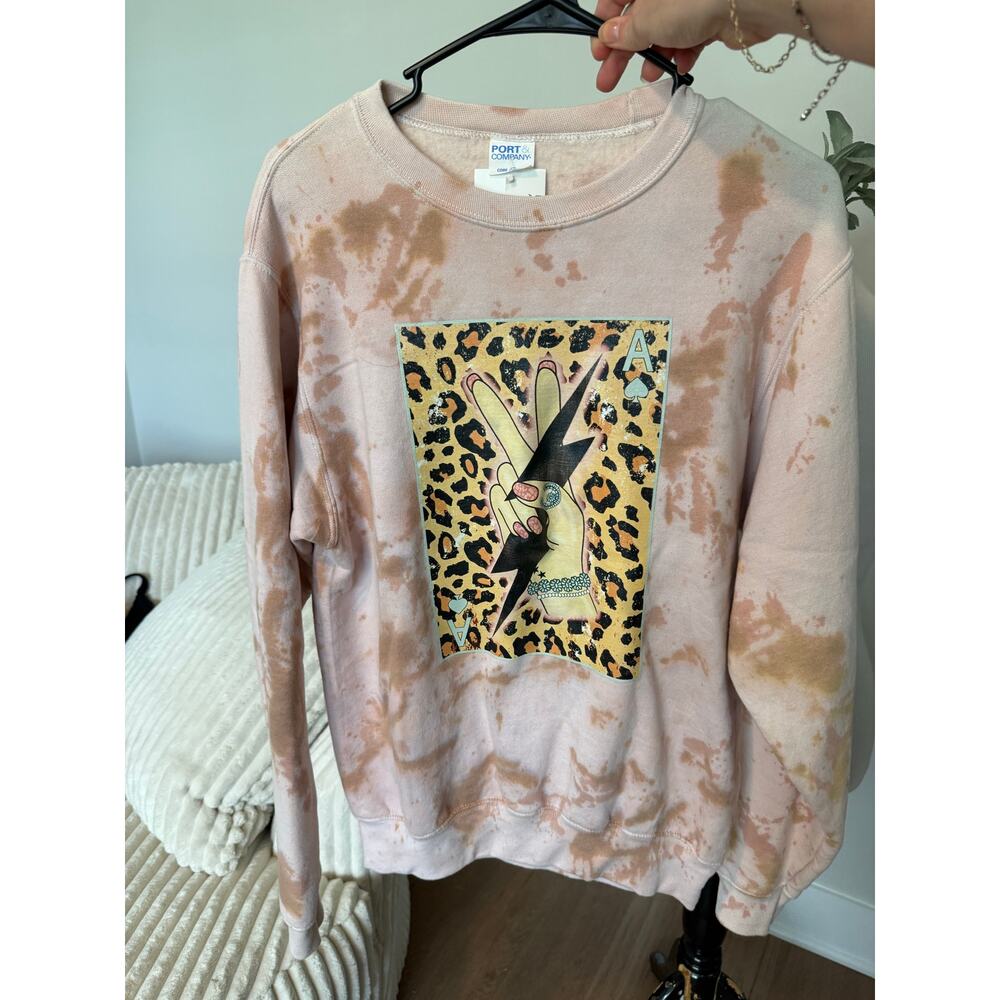 Punchy Peace Boutique Graphic Sweatshirt- size small